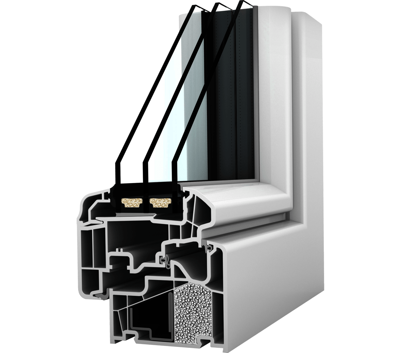 Plastové okno KF 410