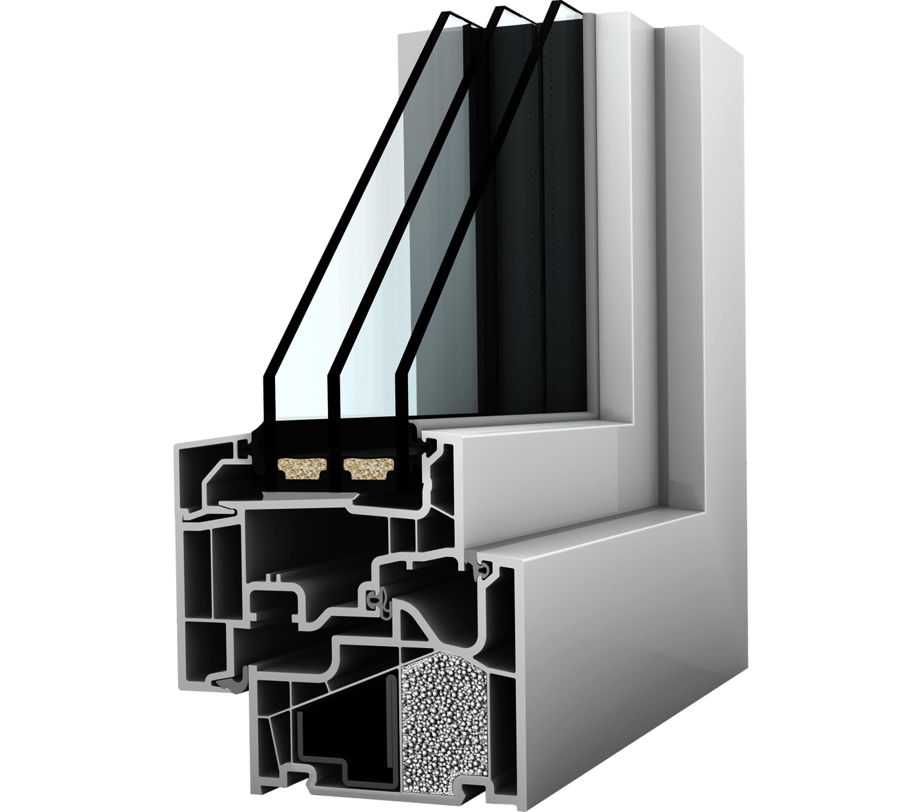 Plastové okno KF 410