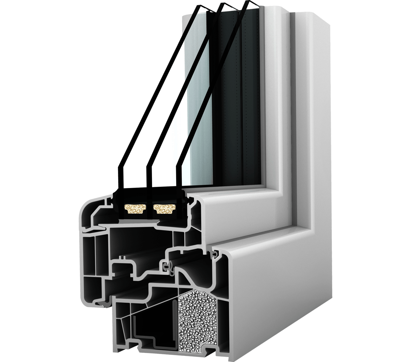 Plastové okno KF 410